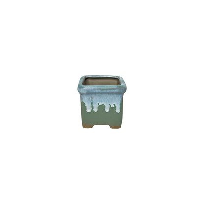 Painter Pot, Hand Painted Square Indoor Planter Pot