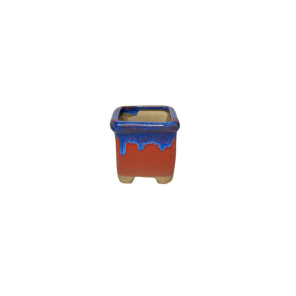 Painter Pot, Hand Painted Square Indoor Planter Pot