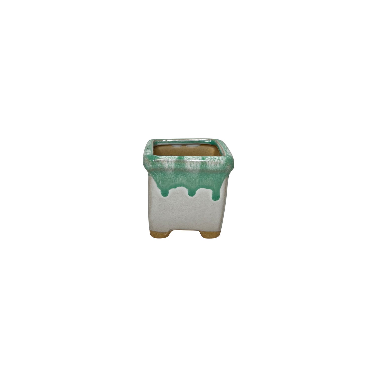Painter Pot, Hand Painted Square Indoor Planter Pot