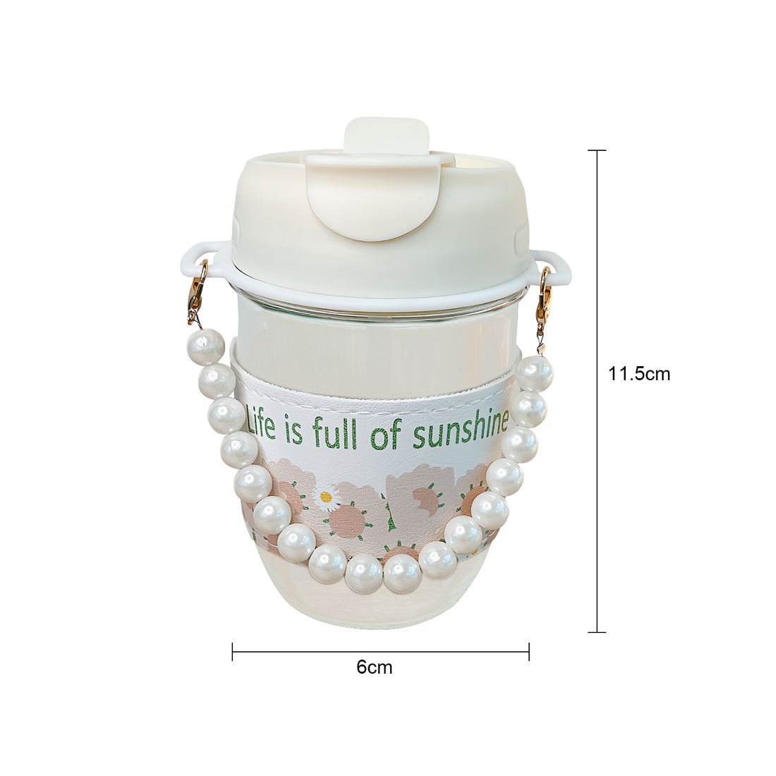 Peal Cup With Lid, Luxury Coffee Cup Birthday Gift