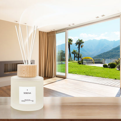 Frosted Glass Diffuser for Home Fragrance, Serena Air Freshener (200ml)