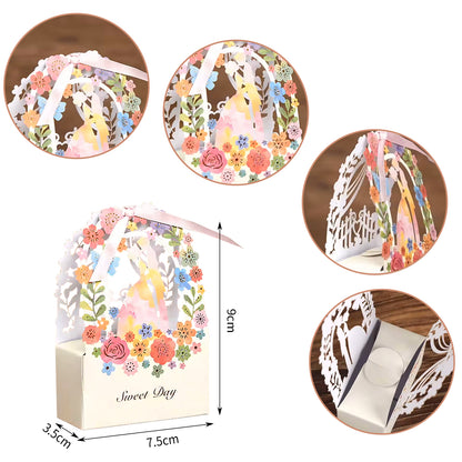 Wedding Favor Candy Boxes, Premium Craft Gift Box Set of 10