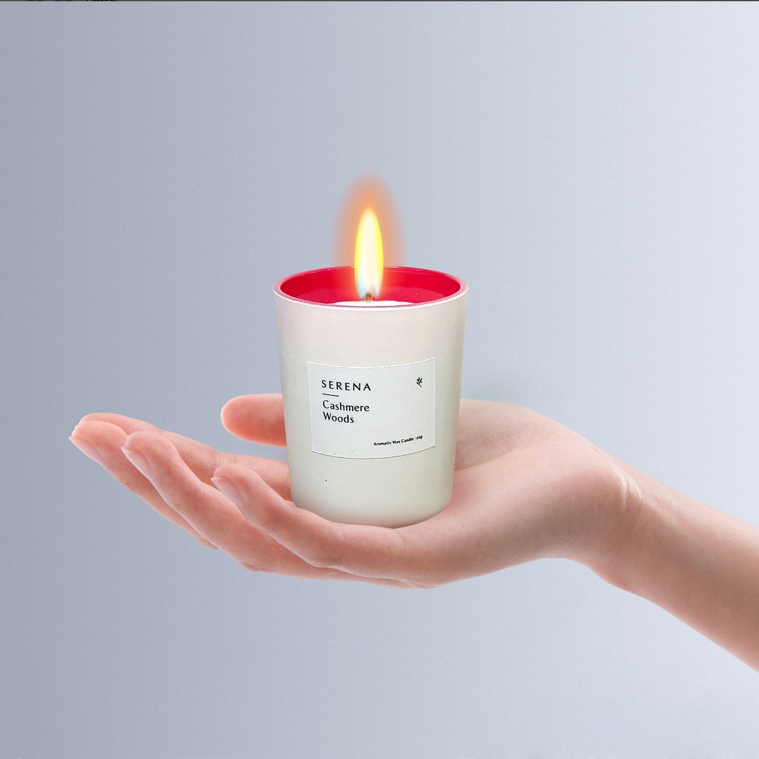Frosted Glass Candle Set for Home Decor, Serena Scented Candle Set (50g * 3)