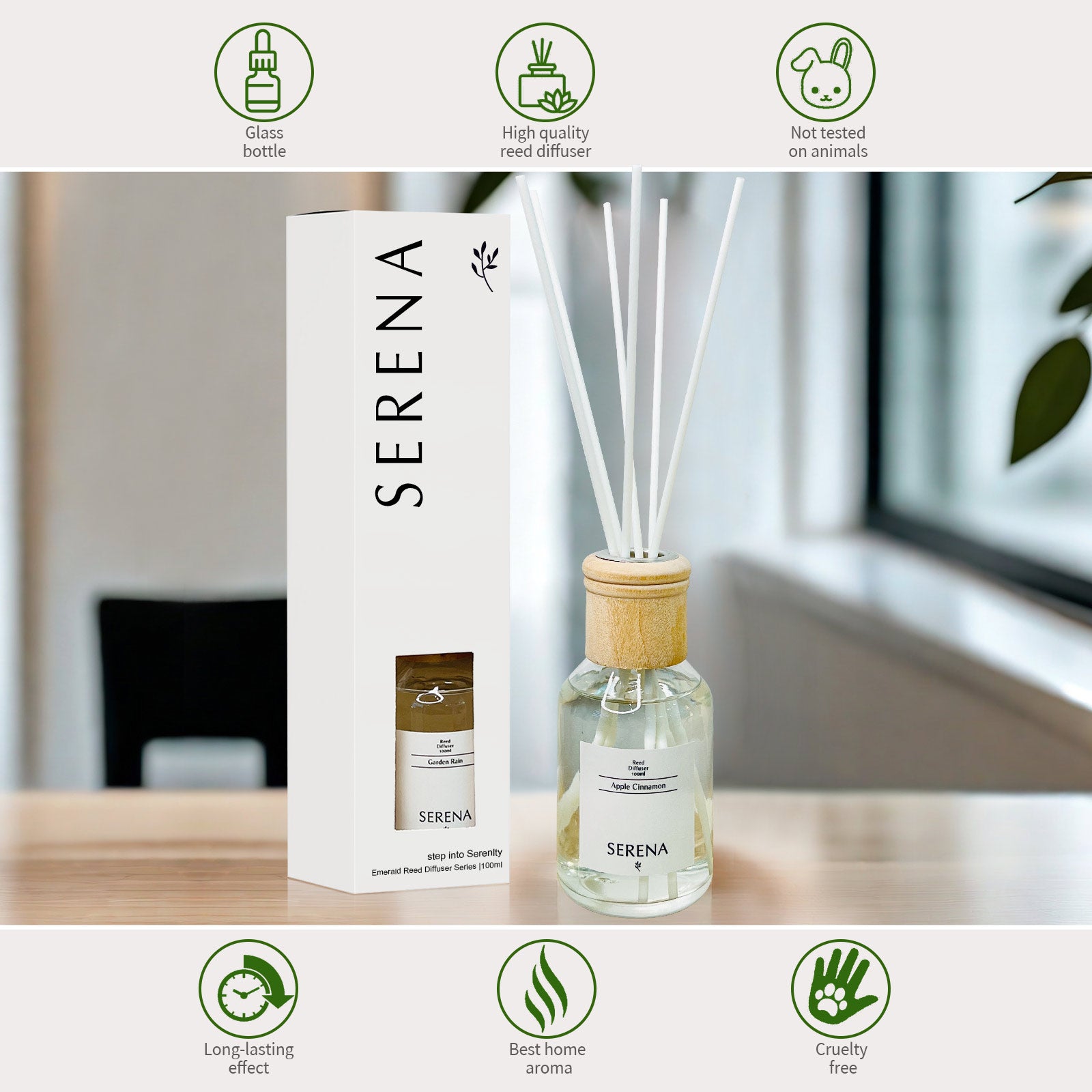Reed Oil Diffuser for Home Fragrance, Air Freshener (100ml)