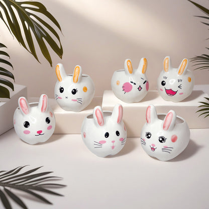 Bunny Plant Pot, Mini Ceramic Pot Planter, Modern Indoor Planter Pots