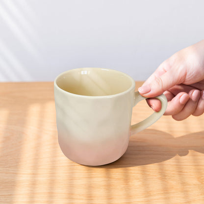 Minimalist Ceramic Mug – Handcrafted Gradient Coffee Cup, Stylish Modern Design, Perfect for Tea, Hot Cocoa, or Gifting