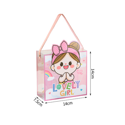 Cartoon Baby Plastic Gift Bag, Cute Baby Shower Gift Bag