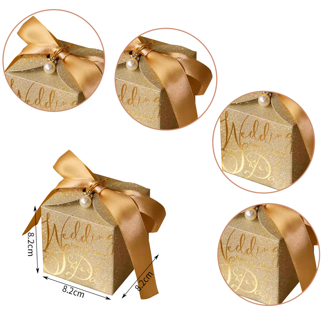 Gift Bag With Bow, Premium Plastic Gift Bag, Wedding Gift, Set of 10
