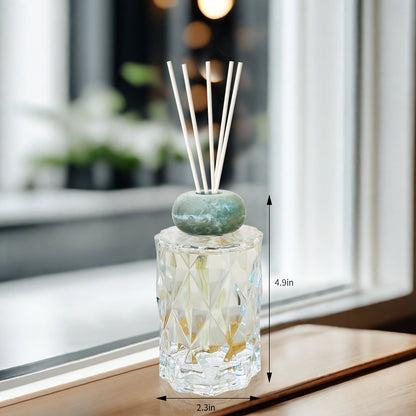 Crystal Glass Diffuser for Home Fragrance, Serena Air Freshener (150ml)