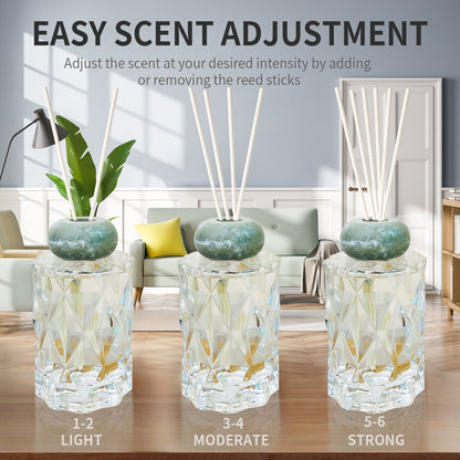 Crystal Glass Diffuser for Home Fragrance, Serena Air Freshener (150ml)