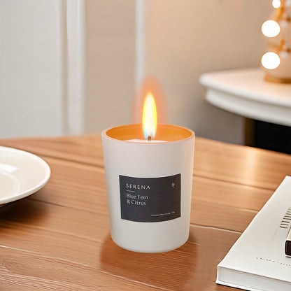 Frosted Glass Candle Set for Home Decor, Serena Scented Candle Set (50g * 3)
