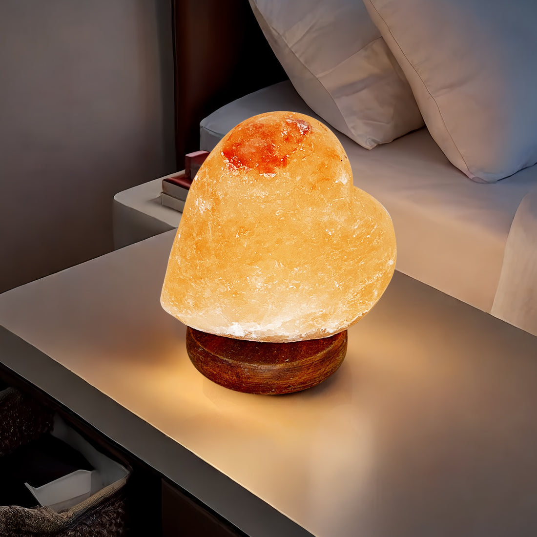 Himalayan Salt Lamp, Himalayan Salt Heart Led USB Mini Lamp