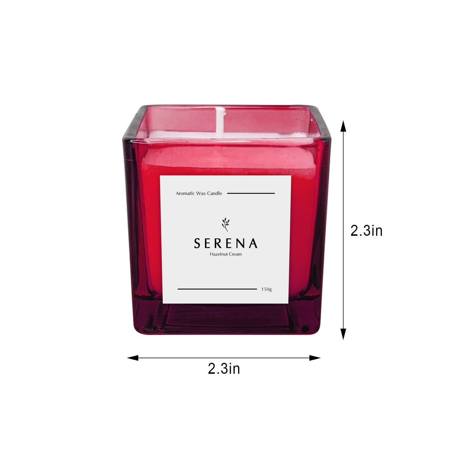 Frosted Candle for Room Decor, Serena Scented Candle (150g)