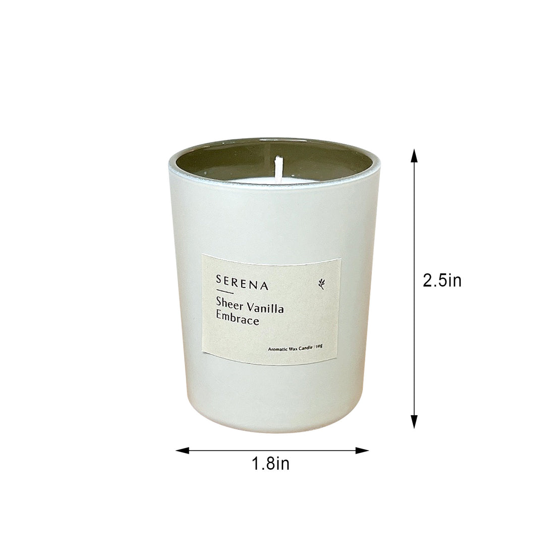 Frosted Glass Candle Set for Home Decor, Serena Scented Candle Set (50g * 3)
