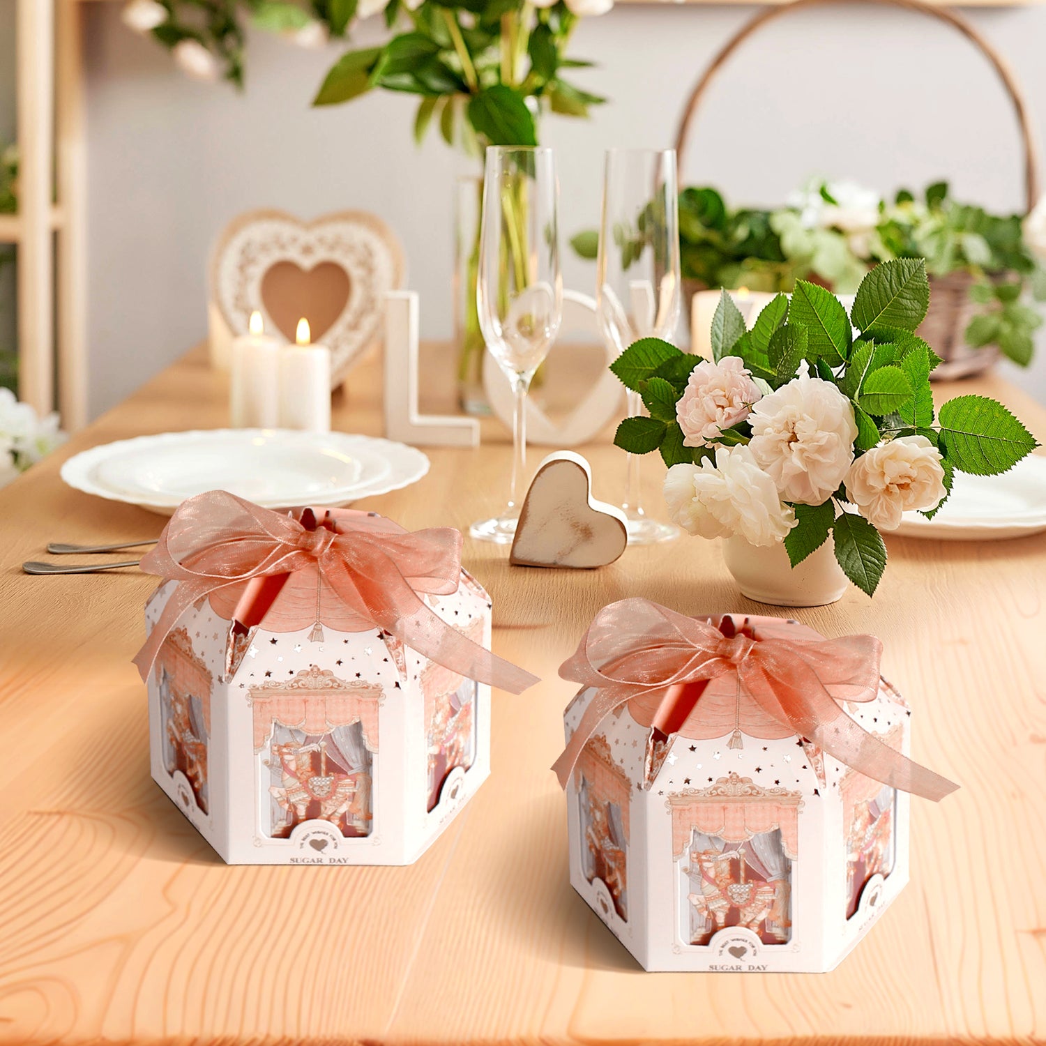 Small Gift Box Set of 10, Merry-Go-Round Craft Gift Box Set, Elegant Gift Box