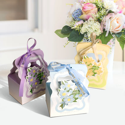 Flower Gift Box Set of 10, Premium Craft Gift Box for Her