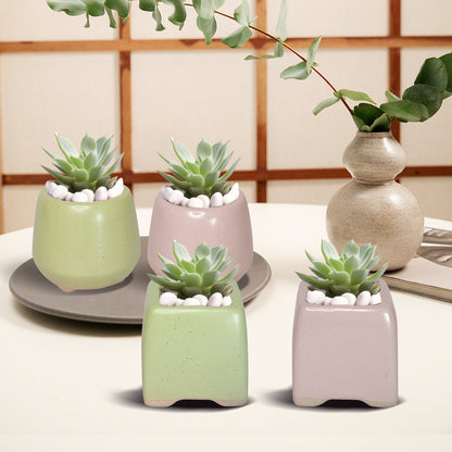 Colorful Clay Planter Pot, Small Clay Plant Pots, Paint Clay Plant Pots