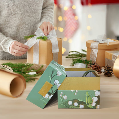 Floral Gift Box, Premium Curated Craft Gift Box, Wedding Birthday Gift