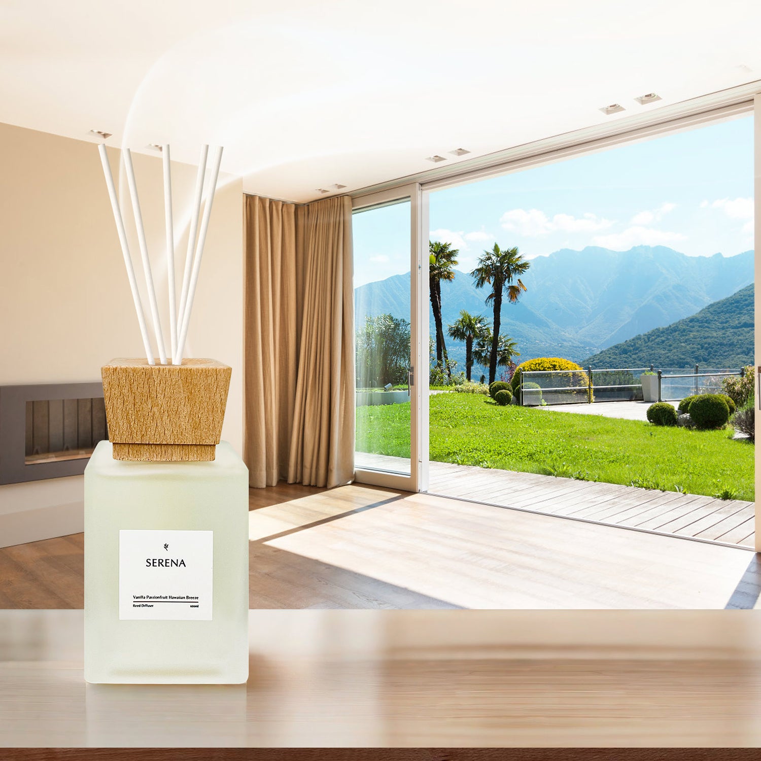Frosted Glass Diffuser for Home Fragrance, Serena Air Freshener (100ml)