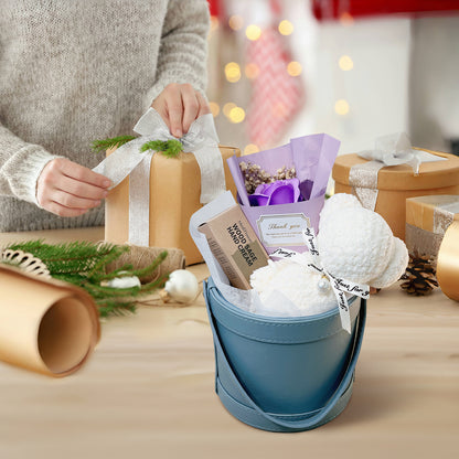 Leather Gift Basket, Premium Curated Craft Gift Basket, Elegant Gift