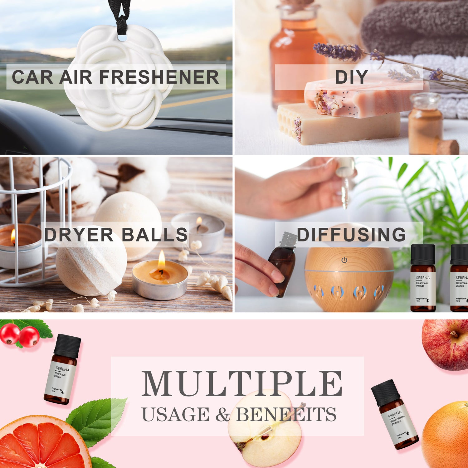 Serena Fragrance Oil, Home Fragrance, Air Freshener (10ml)