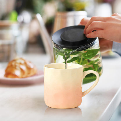 Minimalist Ceramic Mug – Handcrafted Gradient Coffee Cup, Stylish Modern Design, Perfect for Tea, Hot Cocoa, or Gifting
