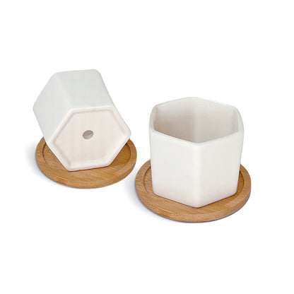 Modern Planter Pot, Pure White Ceramic Planter Pot, Home Decor