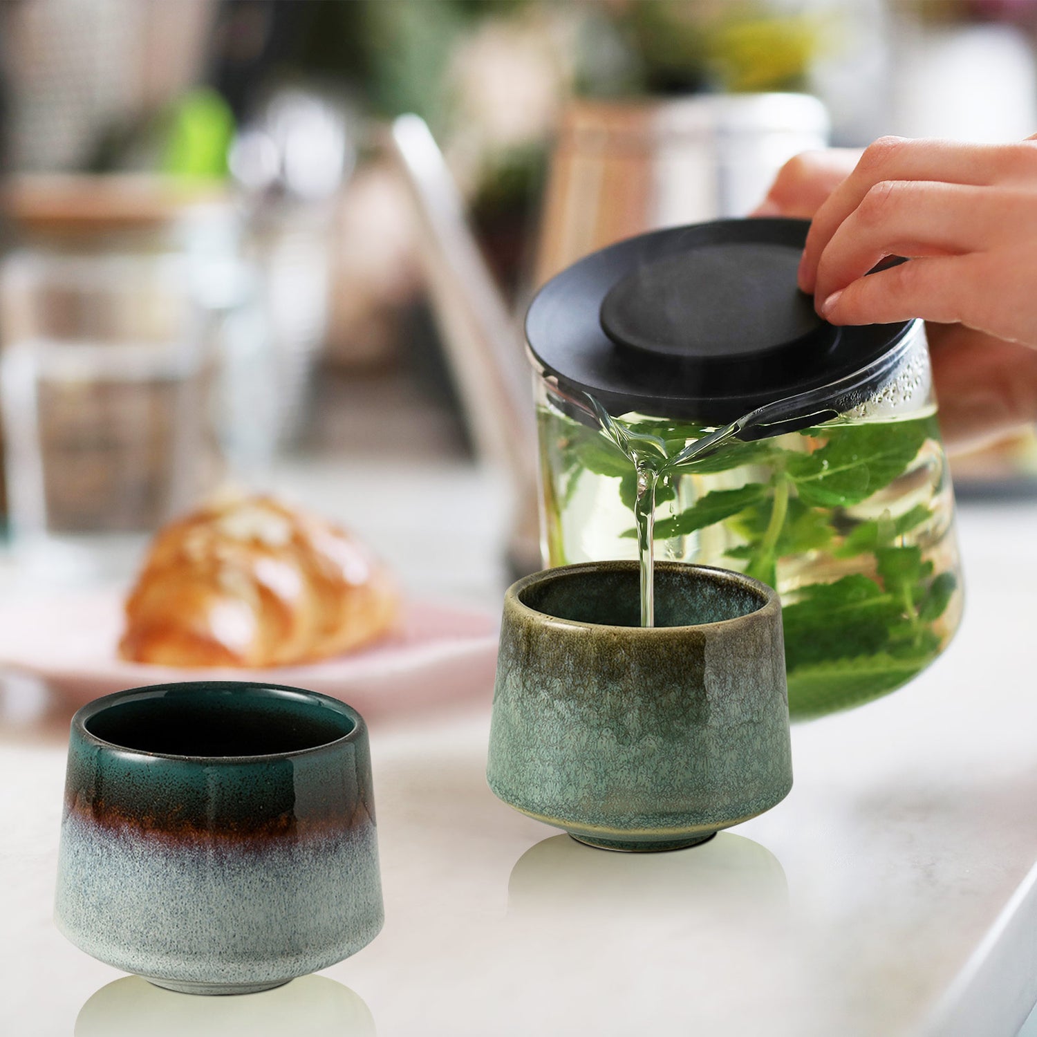 Handcrafted Ceramic Tea Cup – Minimalist Design, Glazed Finish, Perfect for Tea &amp; Coffee Lovers