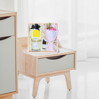 Elegant Gift Set with Jar Candle, Soap Flower &amp; Hanging Ornament – Thoughtful Present for Loved Ones