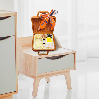 Thoughtful Spa Gift Set in Suitcase: Crystal Reed Diffuser, Hand Cream &amp; Flower Petal Ornament