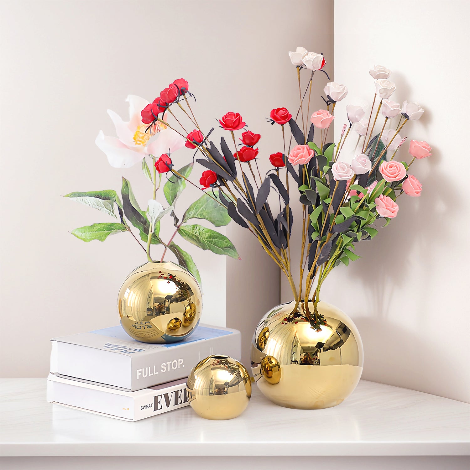 Galvanized Plant Pots, Modern Galvanized Ceramic Planter Pot