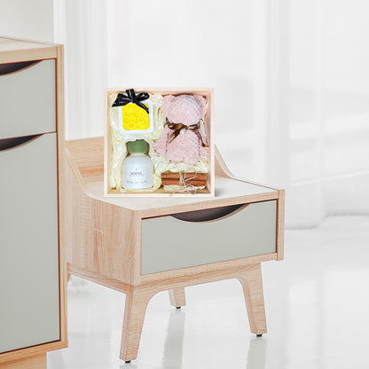 Unique Gift Set: Reed Diffuser, Flower Petal Ornament, Teddy Bear Towel &amp; Dried Flowers
