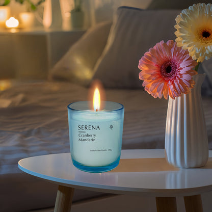 Glass Candle Holder, Serena Jar Candle, Candle Holder Jar (200g)