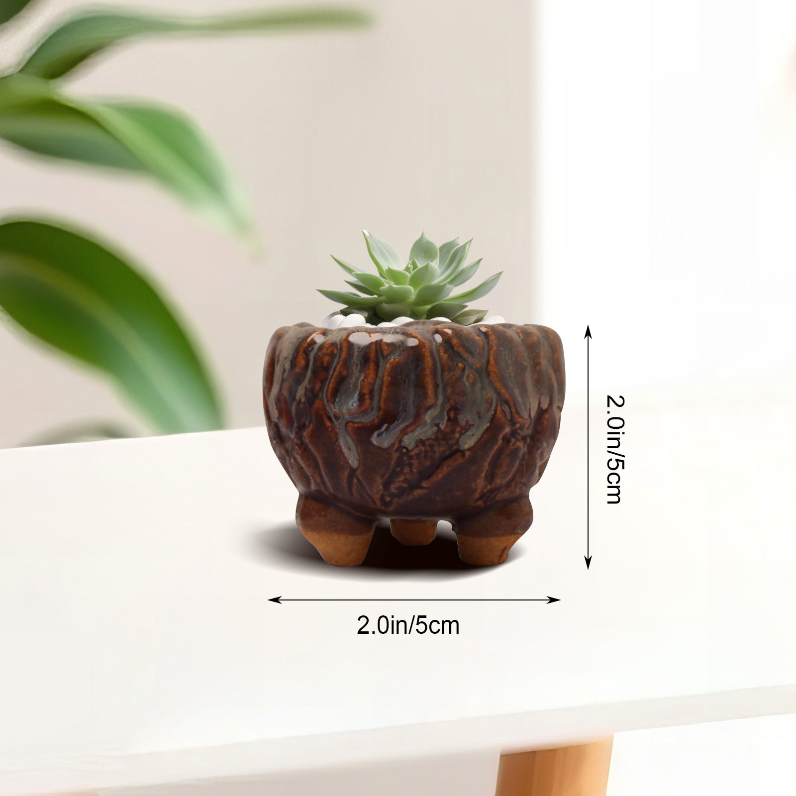 Colorful Planter Pots, Maifan Stone Planter Pot Home Decor