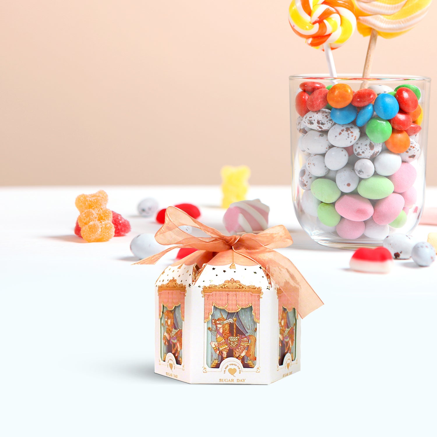 Small Gift Box Set of 10, Merry-Go-Round Craft Gift Box Set, Elegant Gift Box
