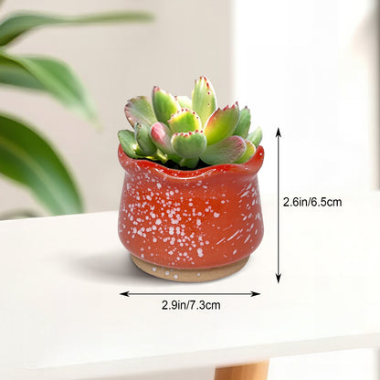 Green Planter Pot, Jade Green Mini Clay Planter Pot Home Decor