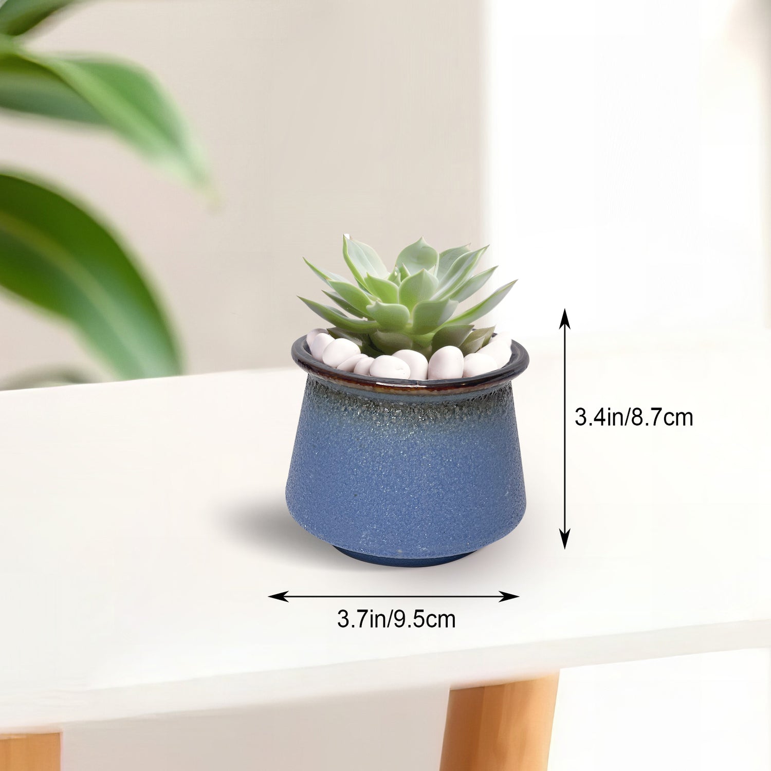 Bubble Plant Pot, Purple Glazed Planter Pot for Decor