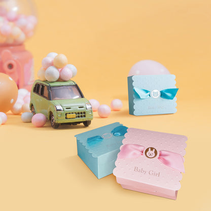 Baby Shower Candy Favor Boxes, Square Candy Box Set of 10