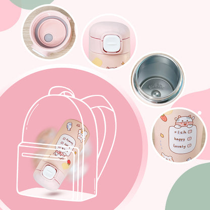 Thermal Water Bottle, Kawaii Thermal Bottle, Kids Thermos Water Bottle
