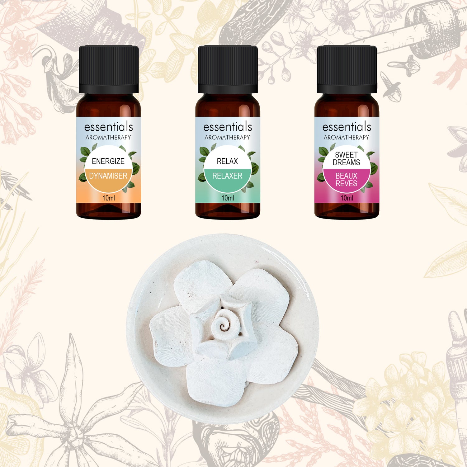 Massage Oil Gift Set, Aromatherapy Gift Set, Massage and Relaxation