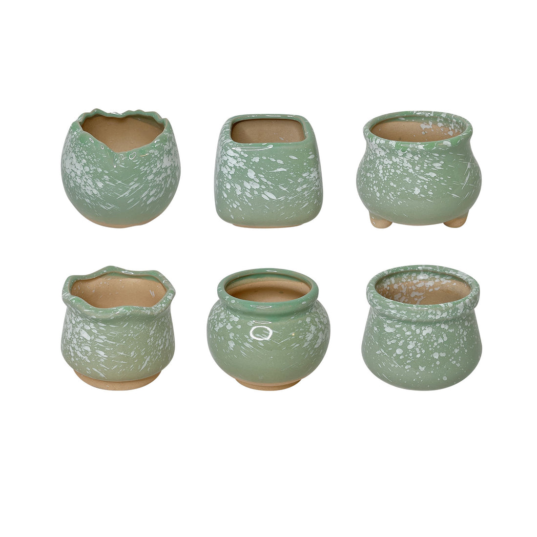 Green Planter Pot, Jade Green Mini Clay Planter Pot Home Decor