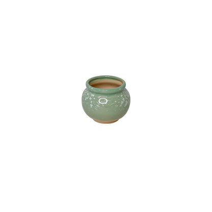 Green Planter Pot, Jade Green Mini Clay Planter Pot Home Decor
