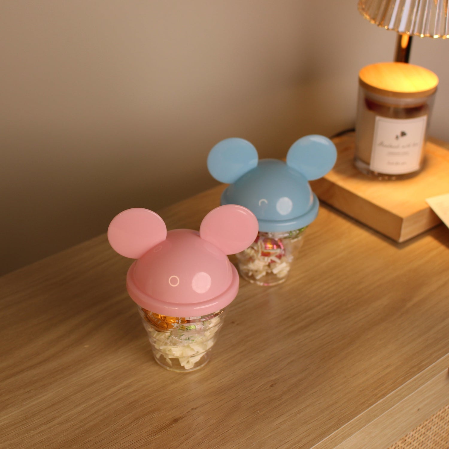 Mikey Candy Cups, Set of 5 Transparent Mikey Candy Cups, Baby Gift
