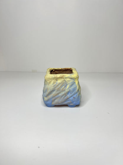 Wavy Mini Planter Pot, Maifan Stone Square Planter Pot, Home Decor