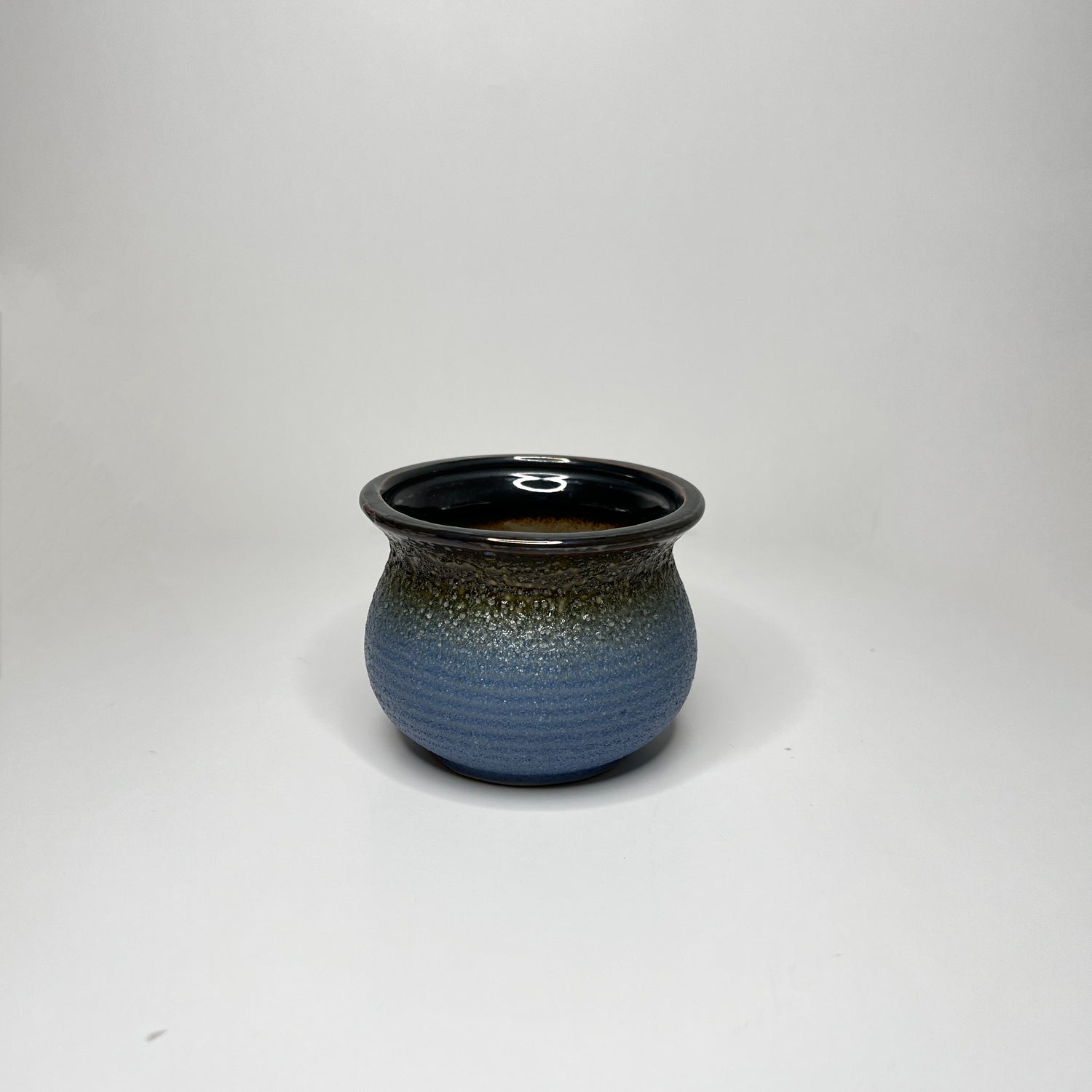 Bubble Plant Pot, Purple Glazed Planter Pot for Decor