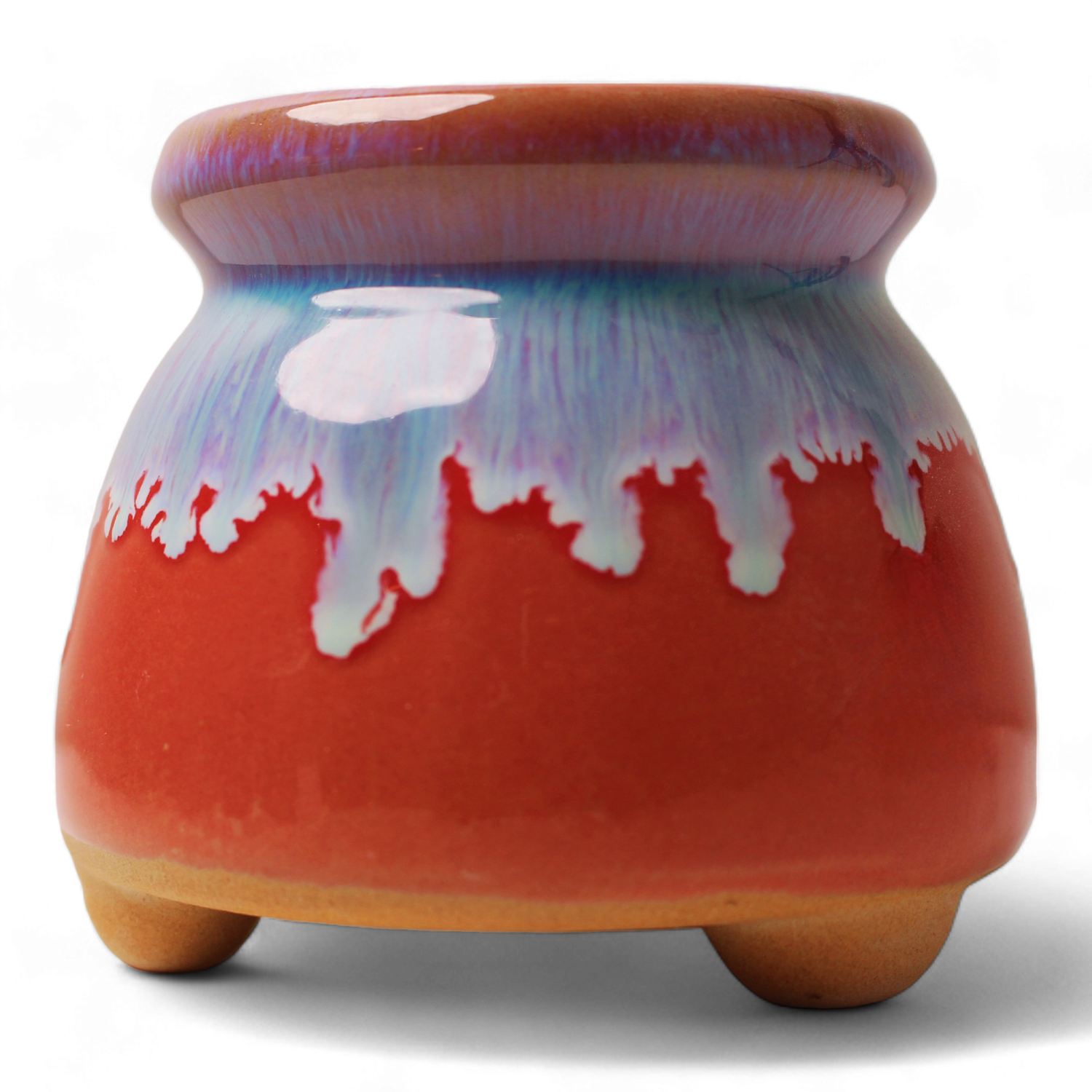 Colorful Clay Planter Pots, Hand Painted Indoor Planter Pots
