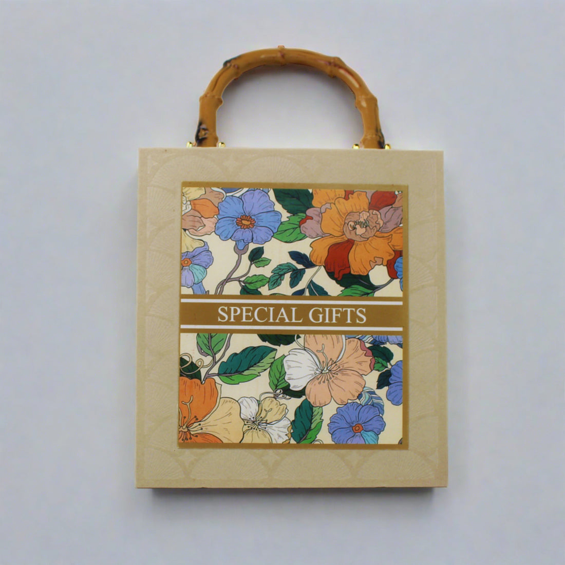 Cardboard Gift Box With Handle, Floral Special Gift Box, Wedding Gift Box