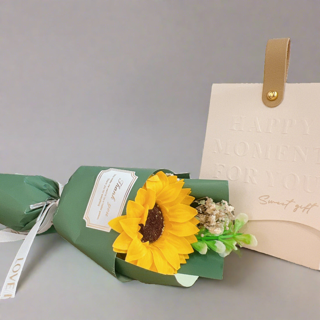 Sun Flower Soap Flower Bouquet, L&