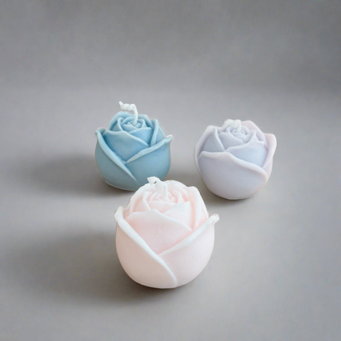 Rose Scented Candle, Delicate Mini Flower Candle, Candle Home Decor
