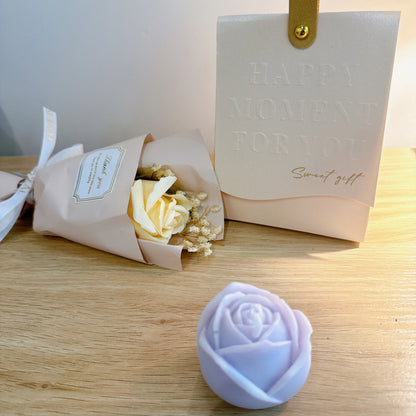Rose Scented Candle, Delicate Mini Flower Candle, Candle Home Decor